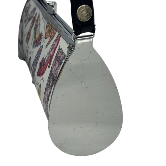 2008 LITTLE EARTH LittleEarth High Heel Shoes Clutch Metal Cylinder Purse 12.5\